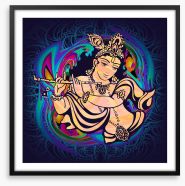 The spirit of Krishna Framed Art Print 106102458