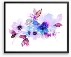 Violet bloom Framed Art Print 106968418