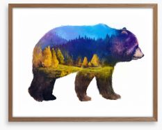 Bear of the mountains Framed Art Print 108368906