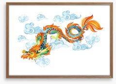 Sky dragon Framed Art Print 110269069