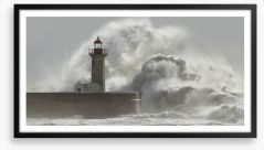 The angry sea Framed Art Print 110593208