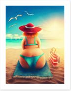 Hanging out on the beach Art Print 112821922