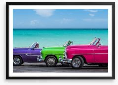 Three cabriolets Framed Art Print 112920175