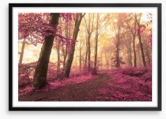 Forest blush Framed Art Print 113945069