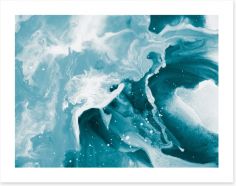 Icy waters Art Print 114357212