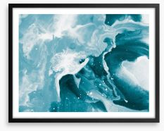 Icy waters Framed Art Print 114357212