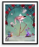 Flamingo in wonderland Framed Art Print 114802174