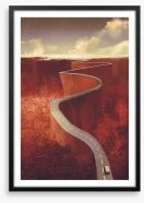 Long and winding road Framed Art Print 115454276