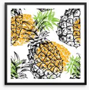 Pineapple plunge Framed Art Print 116005994