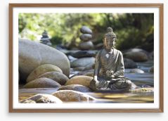 Buddha flow Framed Art Print 117152446