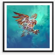 Good owl hunting Framed Art Print 118649992