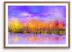 Golden tree twilight Framed Art Print 118861018