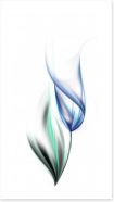 One blue tulip Art Print 11946044