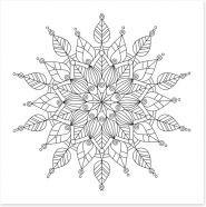 Color me snowflake Art Print 120266421