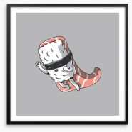 Super sushi Framed Art Print 121375009