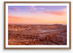 Sunset over Moon Valley Framed Art Print 121412025