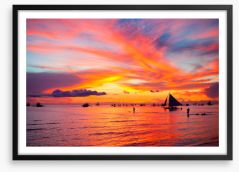 Sunsets / Rises Framed Art Print 121623310