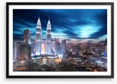 Kuala Lumpur dusk Framed Art Print 121793964
