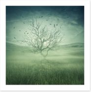 Alone with the birds Art Print 122398402