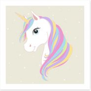 Pretty pastel unicorn Art Print 122621221