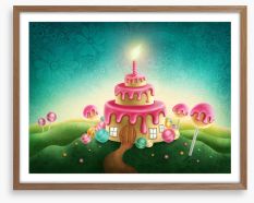 The cake cottage Framed Art Print 122662615