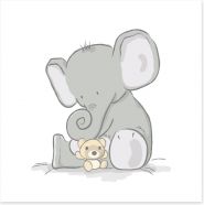 Elephants Art Print 123049283