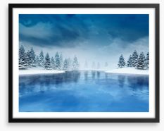 Winter waters 1 Framed Art Print 124617817