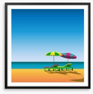 Beach House Framed Art Print 12475969