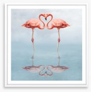 Lovebirds Framed Art Print 1248398