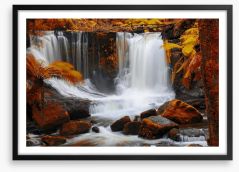 Horseshoe Falls in autumn Framed Art Print 124961256
