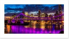 Light Up Brisbane panorama Art Print 125200677