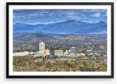 The city of Canberra Framed Art Print 1255649