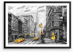 Back to Manhattan Framed Art Print 125993946