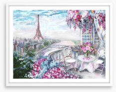 The blossom terrace Framed Art Print 125994181