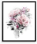 Barely there bouquet Framed Art Print 125995723