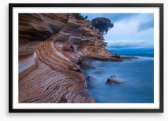 Painted Cliffs seascape Framed Art Print 126806444
