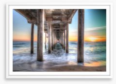 Huntington Beach pier Framed Art Print 126882449
