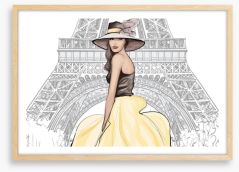 La fashionista Framed Art Print 128550818