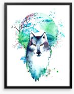 Wolf of the woods Framed Art Print 129932775