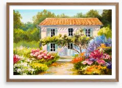 The garden house Framed Art Print 130425837