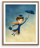 Ms Poppins Framed Art Print 130548846