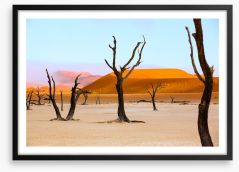 The deserted desert Framed Art Print 131713312