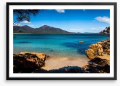 Tasman sea shore Framed Art Print 131728923