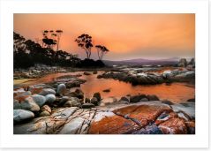 Bay Of Fires sunset Art Print 132383359