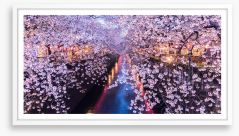 Canal of blossom Framed Art Print 133165130
