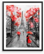 The city of love Framed Art Print 133948602