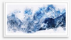 Mountain blast Framed Art Print 136886568