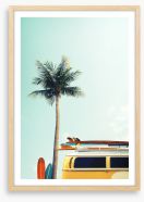 Surfers palm Framed Art Print 138166624