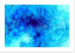 Frozen blue Art Print 139359193
