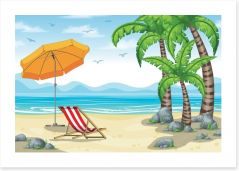 Beach House Art Print 141195390